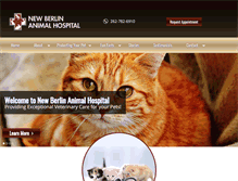 Tablet Screenshot of newberlinanimalhospital.com